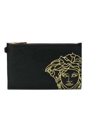 Мужская кожаный футляр для документов VERSACE черного цвета по цене 46850 руб., арт. DP84725/DVTG4M | Фото 1 Мужская кожаный футляр для документов VERSACE черного цвета, арт. DP84725/DVTG4M | Фото 1