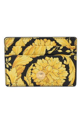 Мужской кожаный футляр для кредитных карт VERSACE желтого цвета по цене 18250 руб., арт. DPN2467/DVTS26 | Фото 1 Мужской кожаный футляр для кредитных карт VERSACE желтого цвета, арт. DPN2467/DVTS26 | Фото 1