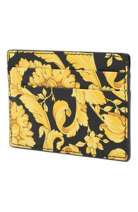 Мужской кожаный футляр для кредитных карт VERSACE желтого цвета по цене 18250 руб., арт. DPN2467/DVTS26 | Фото 2 Мужской кожаный футляр для кредитных карт VERSACE желтого цвета, арт. DPN2467/DVTS26 | Фото 2