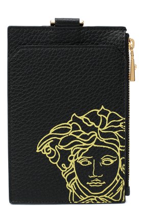 Мужской кожаный футляр для кредитных карт VERSACE черного цвета по цене 29750 руб., арт. DPN8112/DVTG4M | Фото 1 Мужской кожаный футляр для кредитных карт VERSACE черного цвета, арт. DPN8112/DVTG4M | Фото 1