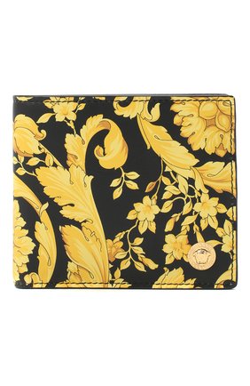 Мужской кожаное портмоне VERSACE желтого цвета по цене 28150 руб., арт. DPU2463/DVTS26 | Фото 1 Мужской кожаное портмоне VERSACE желтого цвета, арт. DPU2463/DVTS26 | Фото 1