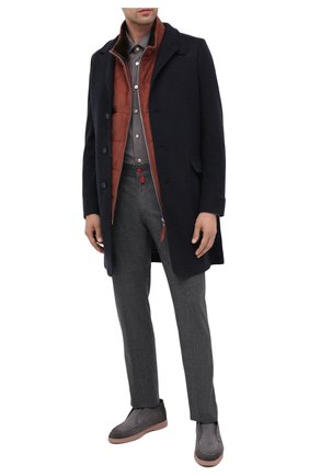Мужская шерстяная рубашка KITON коричневого цвета по цене 192500 руб., арт. UMCNERK01X4903 | Фото 2 Мужская шерстяная рубашка KITON коричневого цвета, арт. UMCNERK01X4903 | Фото 2 (Материал внешний: Шерсть; Рукава: Длинные; Длина (для топов): Стандартные; Случай: Повседневный; Стили: Кэжуэл)