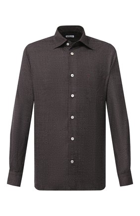 Мужская шерстяная рубашка KITON темно-коричневого цвета по цене 95200 руб., арт. UMCNERK01T3803 | Фото 1 Мужская шерстяная рубашка KITON темно-коричневого цвета, арт. UMCNERK01T3803 | Фото 1 (Длина (для топов): Стандартные; Материал внешний: Шерсть; Рукава: Длинные; Случай: Повседневный; Стили: Кэжуэл)