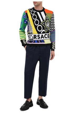 Мужской шерстяные брюки JIL SANDER темно-синего цвета по цене 39950 руб., арт. JSMR311301-MR202500 | Фото 2 Мужской шерстяные брюки JIL SANDER темно-синего цвета, арт. JSMR311301-MR202500 | Фото 2