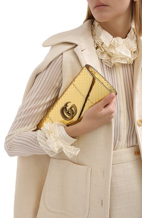 Женский клатч broadway GUCCI золотого цвета по цене 109500 руб., арт. 594101/L150T | Фото 2 Женский клатч broadway GUCCI золотого цвета, арт. 594101/L150T | Фото 2