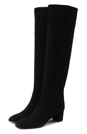 Женские замшевые сапоги SANTONI черного цвета по цене 109500 руб., арт. WSNC58798HI2NMGDN01 | Фото 1 Женские замшевые сапоги SANTONI черного цвета, арт. WSNC58798HI2NMGDN01 | Фото 1