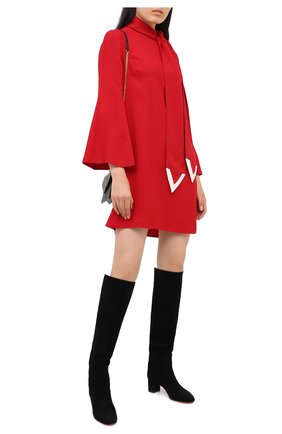 Женские замшевые сапоги SANTONI черного цвета по цене 109500 руб., арт. WSNC58798HI2NMGDN01 | Фото 2 Женские замшевые сапоги SANTONI черного цвета, арт. WSNC58798HI2NMGDN01 | Фото 2