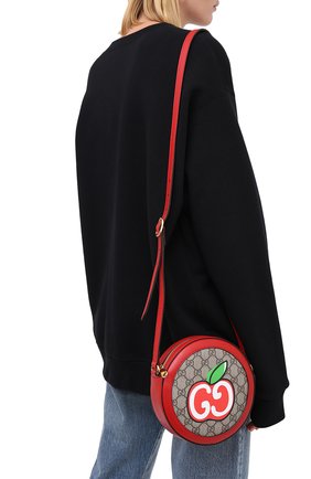 Женская сумка cny doraemon GUCCI красного цвета по цене 78700 руб., арт. 625216/2GPAG | Фото 2 Женская сумка cny doraemon GUCCI красного цвета, арт. 625216/2GPAG | Фото 2