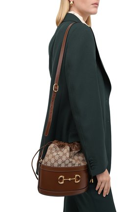 Женская сумка gg 1955 horsebit small GUCCI бежевого цвета по цене 119500 руб., арт. 602118/1DBUG | Фото 2 Женская сумка gg 1955 horsebit small GUCCI бежевого цвета, арт. 602118/1DBUG | Фото 2