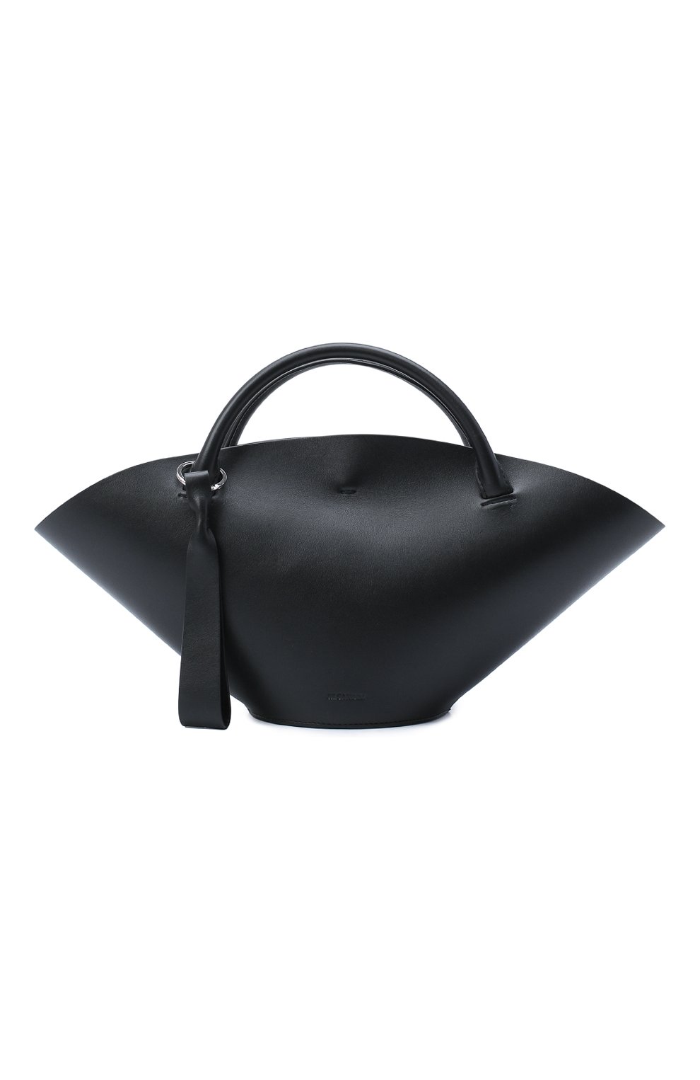 Женский сумка sombrero JIL SANDER черного цвета, арт. JSPR851428-WRB69139V | Фото 1 (Сумки-технические: Сумки-шопперы; Материал: Натуральная кожа; Ремень/цепочка: На ремешке; Размер: large)