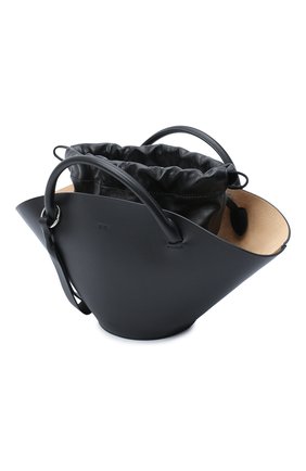 Женский сумка sombrero JIL SANDER черного цвета, арт. JSPR851428-WRB69139V | Фото 4 (Сумки-технические: Сумки-шопперы; Материал: Натуральная кожа; Ремень/цепочка: На ремешке; Размер: large)
