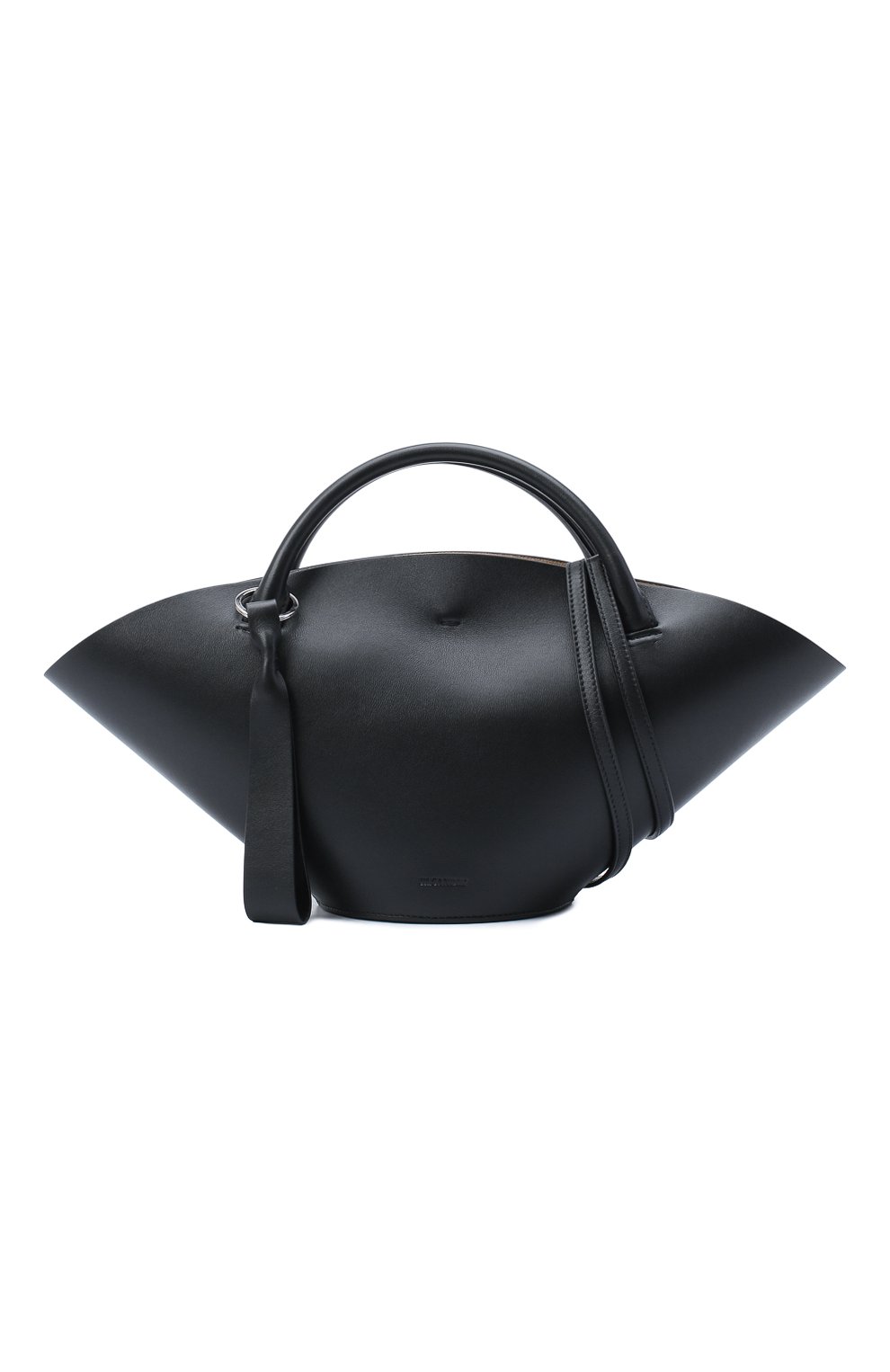 Женский сумка sombrero JIL SANDER черного цвета по цене 0 руб., арт. JSPR851428-WRB69139V | Фото 6 Женский сумка sombrero JIL SANDER черного цвета, арт. JSPR851428-WRB69139V | Фото 6 (Сумки-технические: Сумки-шопперы; Материал: Натуральная кожа; Ремень/цепочка: На ремешке; Размер: large)