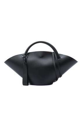 Женский сумка sombrero JIL SANDER черного цвета по цене 0 руб., арт. JSPR851428-WRB69139V | Фото 6 Женский сумка sombrero JIL SANDER черного цвета, арт. JSPR851428-WRB69139V | Фото 6 (Сумки-технические: Сумки-шопперы; Материал: Натуральная кожа; Ремень/цепочка: На ремешке; Размер: large)