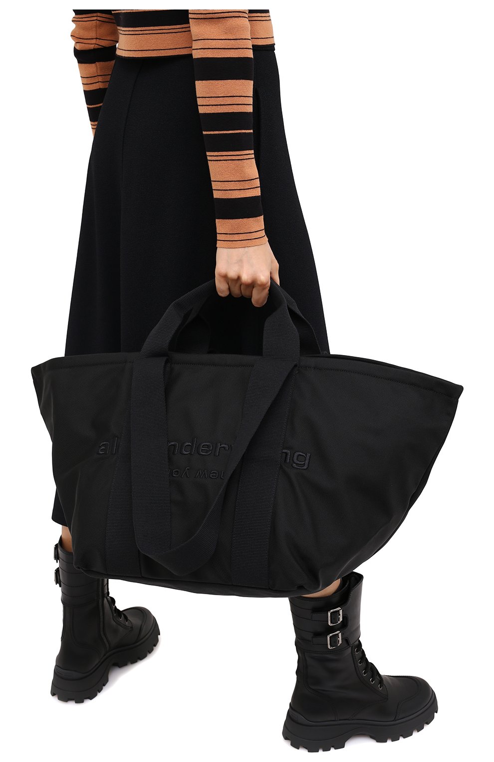 Женский сумка-тоут primal large ALEXANDER WANG черного цвета по цене 37900 руб., арт. 20C220T105 | Фото 2 Женский сумка-тоут primal large ALEXANDER WANG черного цвета, арт. 20C220T105 | Фото 2