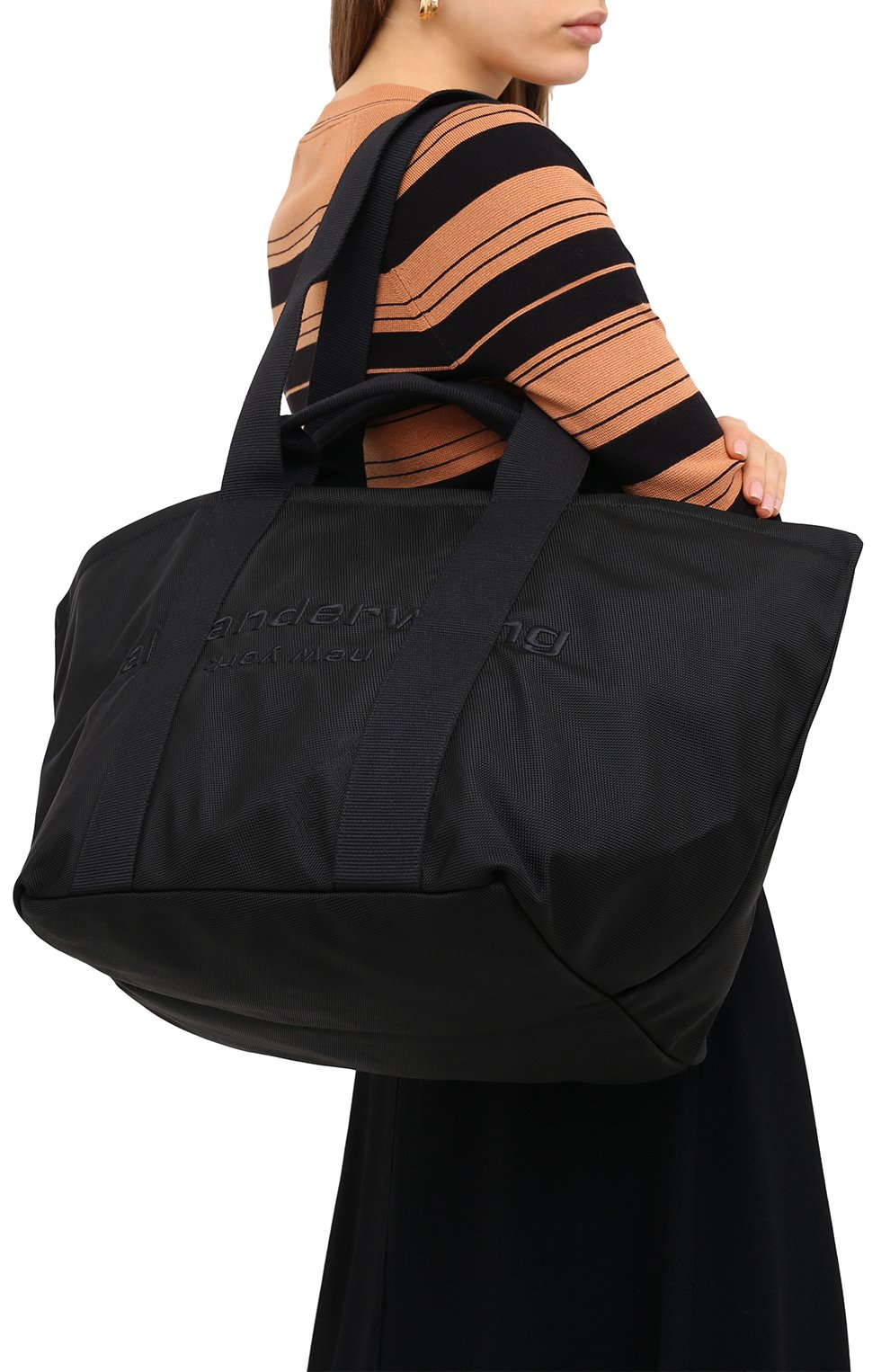 Женский сумка-тоут primal large ALEXANDER WANG черного цвета по цене 37900 руб., арт. 20C220T105 | Фото 5 Женский сумка-тоут primal large ALEXANDER WANG черного цвета, арт. 20C220T105 | Фото 5