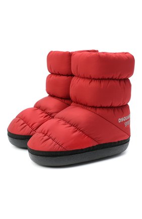 Детские сапоги DSQUARED2 красного цвета по цене 10950 руб., арт. 64929/PIUMIN0 IDR0/18-27 | Фото 1 Детские сапоги DSQUARED2 красного цвета, арт. 64929/PIUMIN0 IDR0/18-27 | Фото 1