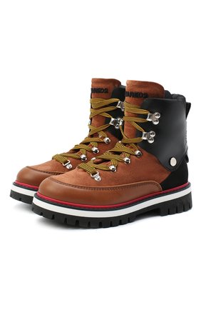 Детские кожаные ботинки DSQUARED2 коричневого цвета по цене 28550 руб., арт. 65198/RUNNER/36-41 | Фото 1 Детские кожаные ботинки DSQUARED2 коричневого цвета, арт. 65198/RUNNER/36-41 | Фото 1