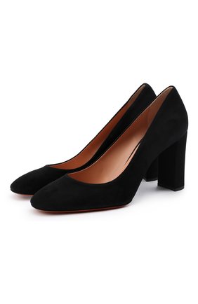 Женская замшевые туфли SANTONI черного цвета по цене 41300 руб., арт. WDLE58931HA2NMGDN01 | Фото 1 Женская замшевые туфли SANTONI черного цвета, арт. WDLE58931HA2NMGDN01 | Фото 1
