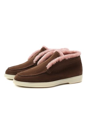 Женские замшевые ботинки SANTONI коричневого цвета по цене 51650 руб., арт. WUYA58457TISAPFCS56 | Фото 1 Женские замшевые ботинки SANTONI коричневого цвета, арт. WUYA58457TISAPFCS56 | Фото 1