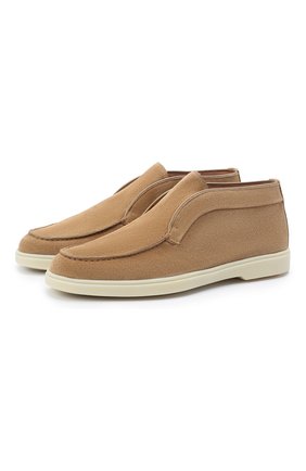 Женские замшевые ботинки SANTONI бежевого цвета по цене 38850 руб., арт. WUYA58458TISNPYLC23 | Фото 1 Женские замшевые ботинки SANTONI бежевого цвета, арт. WUYA58458TISNPYLC23 | Фото 1