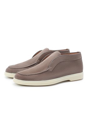 Женские замшевые ботинки SANTONI серого цвета по цене 38850 руб., арт. WUYA58458TISNPYLM40 | Фото 1 Женские замшевые ботинки SANTONI серого цвета, арт. WUYA58458TISNPYLM40 | Фото 1