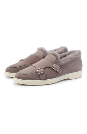 Женские замшевые ботинки SANTONI бежевого цвета по цене 42700 руб., арт. WUYA58865TISAPFRM40 | Фото 1 Женские замшевые ботинки SANTONI бежевого цвета, арт. WUYA58865TISAPFRM40 | Фото 1