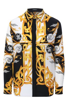 Женская шелковая рубашка VERSACE разноцветного цвета по цене 85950 руб., арт. A82662/A235472 | Фото 1 Женская шелковая рубашка VERSACE разноцветного цвета, арт. A82662/A235472 | Фото 1