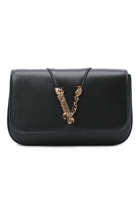 Женская сумка virtus VERSACE черного цвета по цене 66050 руб., арт. DBFH209/D5VIT | Фото 1 Женская сумка virtus VERSACE черного цвета, арт. DBFH209/D5VIT | Фото 1