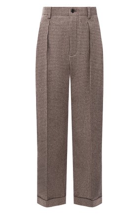 Женские шерстяные брюки SAINT LAURENT коричневого цвета по цене 93950 руб., арт. 627259/Y3B47 | Фото 1 Женские шерстяные брюки SAINT LAURENT коричневого цвета, арт. 627259/Y3B47 | Фото 1