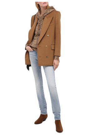 Женские джинсы SAINT LAURENT синего цвета по цене 67050 руб., арт. 614447/Y507X | Фото 2 Женские джинсы SAINT LAURENT синего цвета, арт. 614447/Y507X | Фото 2