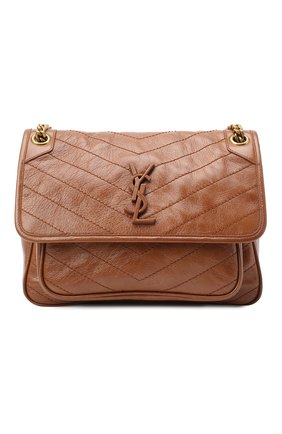 Женская сумка niki medium SAINT LAURENT коричневого цвета по цене 166500 руб., арт. 633158/1YG07 | Фото 1 Женская сумка niki medium SAINT LAURENT коричневого цвета, арт. 633158/1YG07 | Фото 1