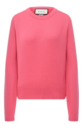 Женский кашемировый свитер GUCCI розового цвета по цене 77950 руб., арт. 628413/XKBB2 | Фото 1 Женский кашемировый свитер GUCCI розового цвета, арт. 628413/XKBB2 | Фото 1
