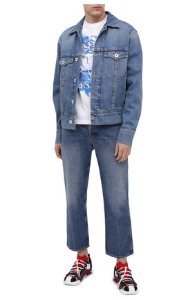 Мужская хлопковая футболка VERSACE белого цвета по цене 38500 руб., арт. A87383/A228806 | Фото 2 Мужская хлопковая футболка VERSACE белого цвета, арт. A87383/A228806 | Фото 2