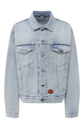 Мужская джинсовая куртка GUCCI голубого цвета по цене 99500 руб., арт. 594850/XDA83 | Фото 1 Мужская джинсовая куртка GUCCI голубого цвета, арт. 594850/XDA83 | Фото 1