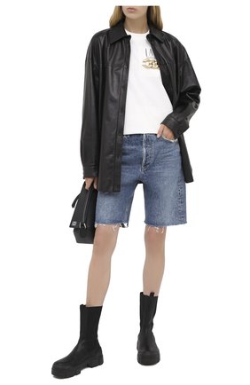 Женская хлопковая футболка ALEXANDER WANG белого цвета по цене 36700 руб., арт. 1CC2201380 | Фото 2 Женская хлопковая футболка ALEXANDER WANG белого цвета, арт. 1CC2201380 | Фото 2