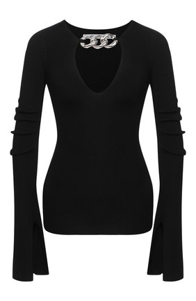 Женская пуловер из вискозы ALEXANDER WANG черного цвета по цене 57800 руб., арт. 1KC2201018 | Фото 1 Женская пуловер из вискозы ALEXANDER WANG черного цвета, арт. 1KC2201018 | Фото 1