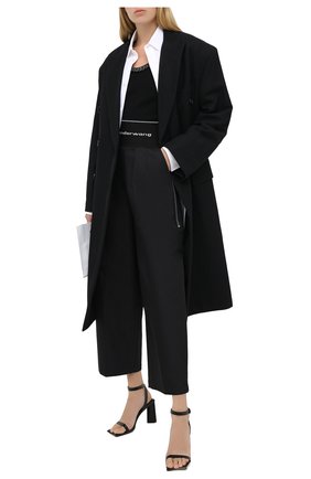 Женские хлопковые брюки ALEXANDER WANG черного цвета по цене 68250 руб., арт. 1WC1204234 | Фото 2 Женские хлопковые брюки ALEXANDER WANG черного цвета, арт. 1WC1204234 | Фото 2