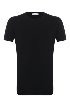 Мужские хлопковая футболка DOLCE & GABBANA черного цвета по цене 16850 руб., арт. M8E21J/FUEB0 | Фото 1 Мужские хлопковая футболка DOLCE & GABBANA черного цвета, арт. M8E21J/FUEB0 | Фото 1