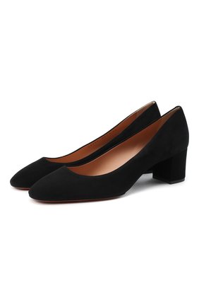 Женские замшевые туфли SANTONI черного цвета по цене 45050 руб., арт. WDLA58930HA2NMGDN01 | Фото 1 Женские замшевые туфли SANTONI черного цвета, арт. WDLA58930HA2NMGDN01 | Фото 1