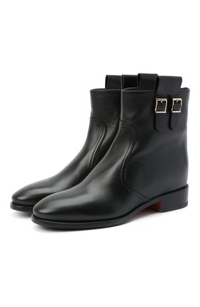 Женские кожаные ботинки SANTONI черного цвета по цене 69950 руб., арт. WTNH58839BJ2NLGAN01 | Фото 1 Женские кожаные ботинки SANTONI черного цвета, арт. WTNH58839BJ2NLGAN01 | Фото 1