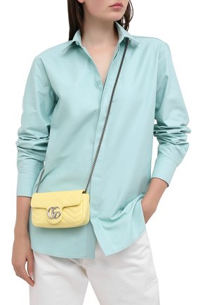 Женская сумка supermini GUCCI желтого цвета по цене 63550 руб., арт. 476433/DTDCP | Фото 2 Женская сумка supermini GUCCI желтого цвета, арт. 476433/DTDCP | Фото 2