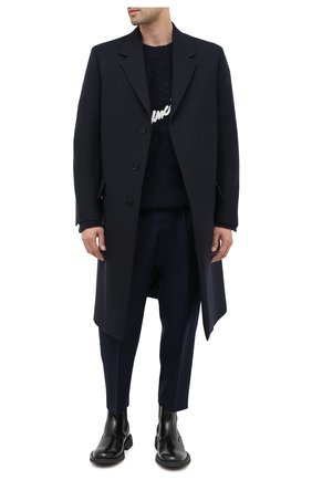 Мужской шерстяное пальто JIL SANDER темно-синего цвета по цене 145500 руб., арт. JSMR105001-MR201400 | Фото 2 Мужской шерстяное пальто JIL SANDER темно-синего цвета, арт. JSMR105001-MR201400 | Фото 2