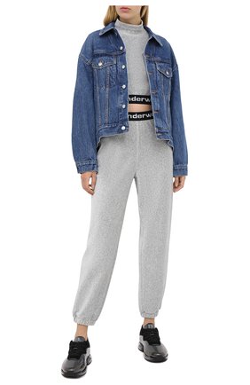 Женские джоггеры ALEXANDERWANG.T серого цвета по цене 33850 руб., арт. 4CC1204024 | Фото 2 Женские джоггеры ALEXANDERWANG.T серого цвета, арт. 4CC1204024 | Фото 2