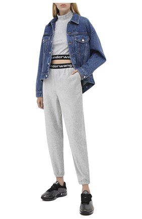 Женский пуловер ALEXANDERWANG.T серого цвета по цене 28500 руб., арт. 4CC2201130 | Фото 2 Женский пуловер ALEXANDERWANG.T серого цвета, арт. 4CC2201130 | Фото 2