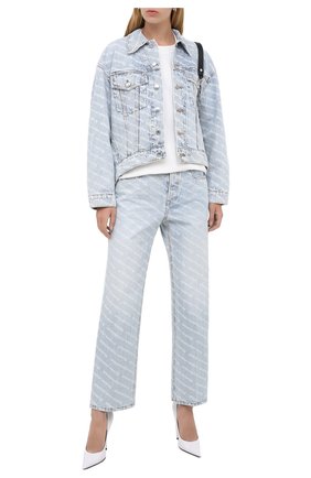 Женские джинсы DENIM X ALEXANDER WANG голубого цвета по цене 34750 руб., арт. 4DC2204717 | Фото 2 Женские джинсы DENIM X ALEXANDER WANG голубого цвета, арт. 4DC2204717 | Фото 2