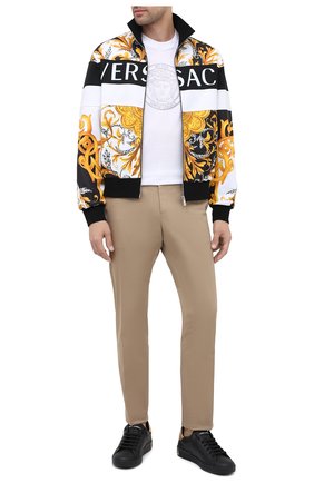 Мужские кожаные кеды portofino DOLCE & GABBANA черного цвета по цене 59750 руб., арт. CS1760/B5768 | Фото 2 Мужские кожаные кеды portofino DOLCE & GABBANA черного цвета, арт. CS1760/B5768 | Фото 2