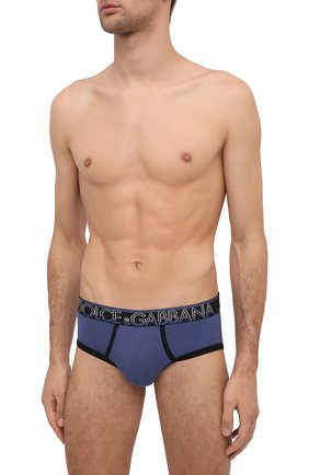 Мужские хлопковые хипсы DOLCE & GABBANA синего цвета по цене 4275 руб., арт. M3B85J/FUECH | Фото 2 Мужские хлопковые хипсы DOLCE & GABBANA синего цвета, арт. M3B85J/FUECH | Фото 2