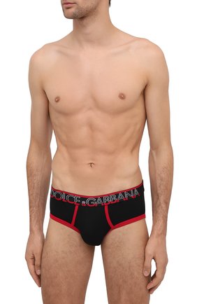 Мужские хлопковые хипсы DOLCE & GABBANA черного цвета по цене 4275 руб., арт. M3B85J/FUECH | Фото 2 Мужские хлопковые хипсы DOLCE & GABBANA черного цвета, арт. M3B85J/FUECH | Фото 2