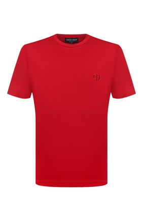 Мужская хлопковая футболка GIORGIO ARMANI красного цвета по цене 42300 руб., арт. 3HSM72/SJTKZ | Фото 1 Мужская хлопковая футболка GIORGIO ARMANI красного цвета, арт. 3HSM72/SJTKZ | Фото 1 (Длина (для топов): Стандартные; Рукава: Короткие; Материал внешний: Хлопок; Принт: Без принта; Мужское Кросс-КТ: Футболка-одежда; Стили: Кэжуэл)