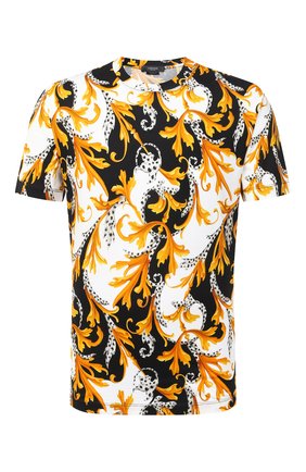 Мужская хлопковая футболка VERSACE разноцветного цвета по цене 52350 руб., арт. A77276/A236035 | Фото 1 Мужская хлопковая футболка VERSACE разноцветного цвета, арт. A77276/A236035 | Фото 1